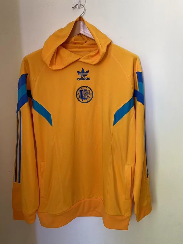 Amarillo Tigres con Capucha Sudadera