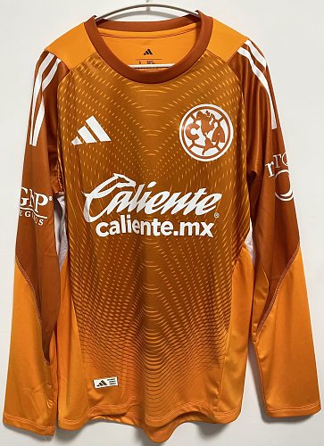 Naranja América Portero Versión Jugador Manga Larga