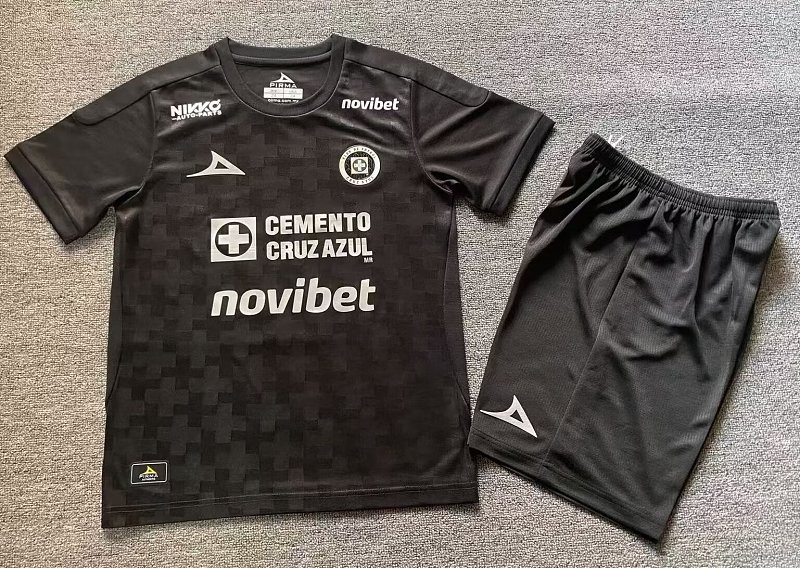 25/26 Cruz Azul Negro Tercer Uniforme Niño