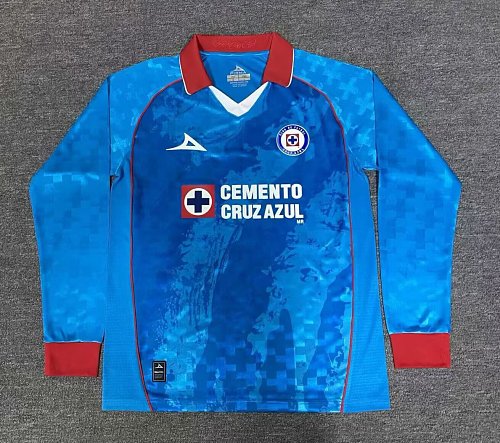 Azul Cruz Azul Edición Especial Versión Jugador Manga Larga