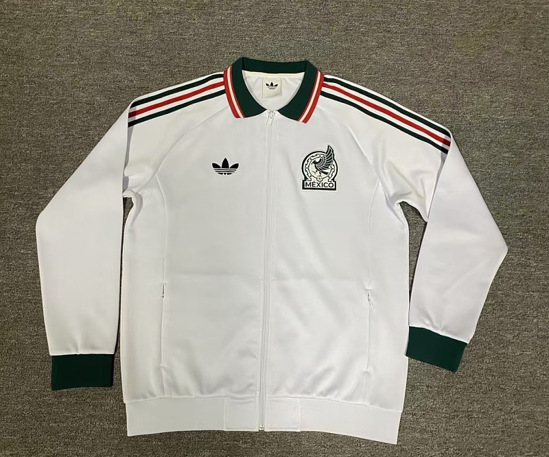 86 Blanco México Chaqueta cierre largo