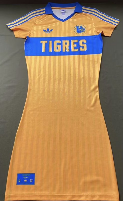 25 Amarillo Tigres Retro Conmemorativo Vestido