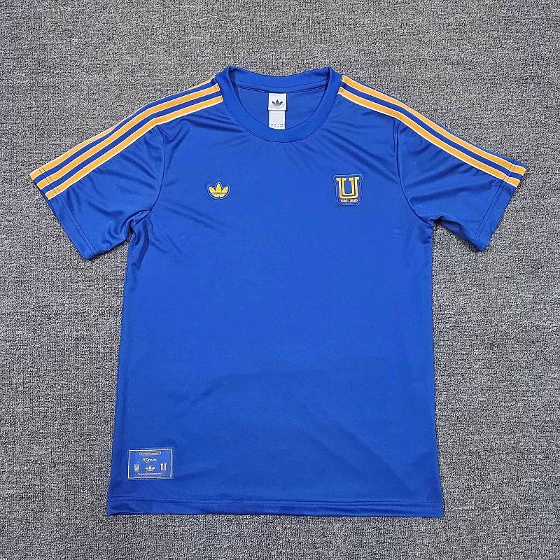 25 Azul Tigres Sudadera Retro